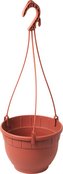 Květináč Siena závěsný s miskou - terakota 16 cm