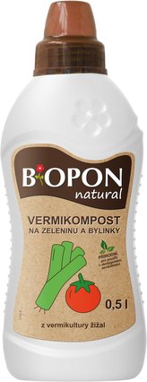 Bopon - Natural Vermikompost na zeleninu a bylinky 500 ml BROS