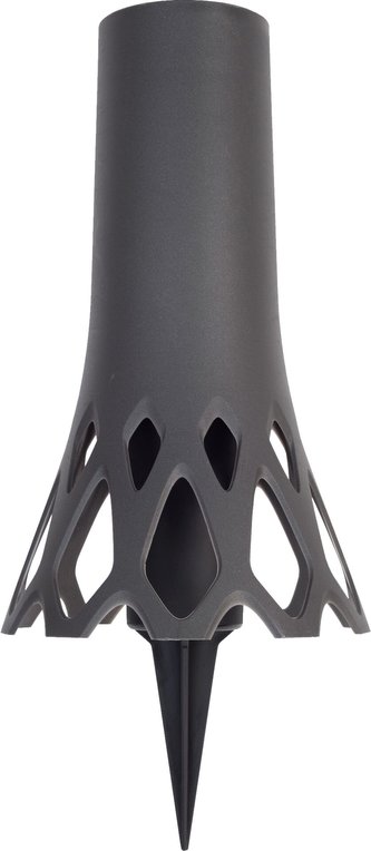 Váza hřbitovní Roseta antracit - se zápichem 1l