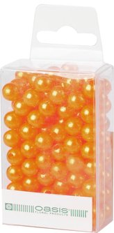 Dekorační perly - 8 mm (144 ks) meruňkové