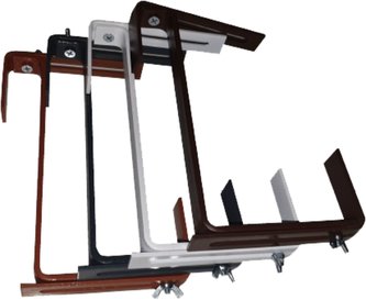 Držák na truhlík - kovový univerzální nastavitelný antracit (2 ks)