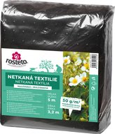 Neotex / netkaná textilie Rosteto - černý 50g šíře 5 x 3,2 m