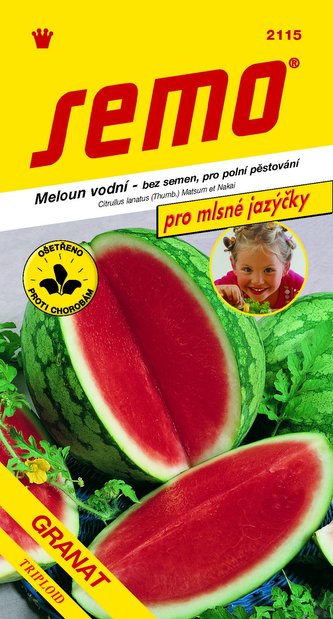 Meloun vodní - Granate F1 - oválný, žíhaný 6s - série JAZÝČKY