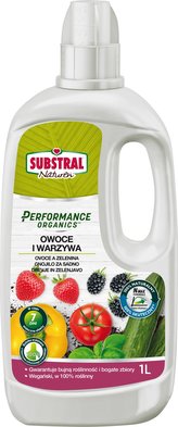Substral tekutý Performance Organics - ovoce a zelenina 1 l EVERGREEN