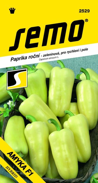 Paprika zel. sladká F1 - Amyka F1 rychl,pole 15s