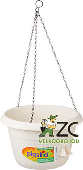 Žardina samozavlažovací Siesta závěs - slonová kost 35 cm