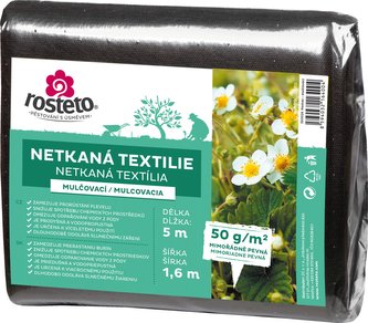 Neotex / netkaná textilie Rosteto - černý 50g šíře 5 x 1,6 m
