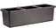 Truhlík samozavlažovací Berberis Trio - antracit 117 cm