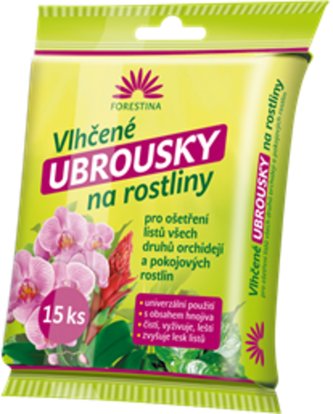 Vlhčené ubrousky na rostliny - 15 ks