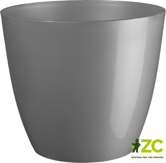 Obal Ella - lesklá stříbrná (vánoční řada) 18 cm