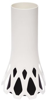 Váza hřbitovní Roseta slonová kost - se zátěží 1l