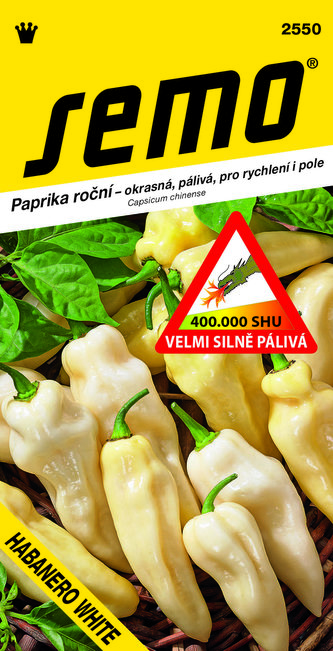 Paprika zel. pálivá - Habanero White 15s  /SHU 400 000/