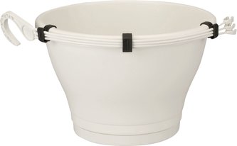 Květináč Corsica Hanging Basket - white 30 cm