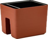 Truhlík samozavlažovací Berberis na zábradlí - terakota 30 cm