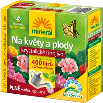 Krystalické hnojivo s lignohumátem - Na květy a plody 400 g
