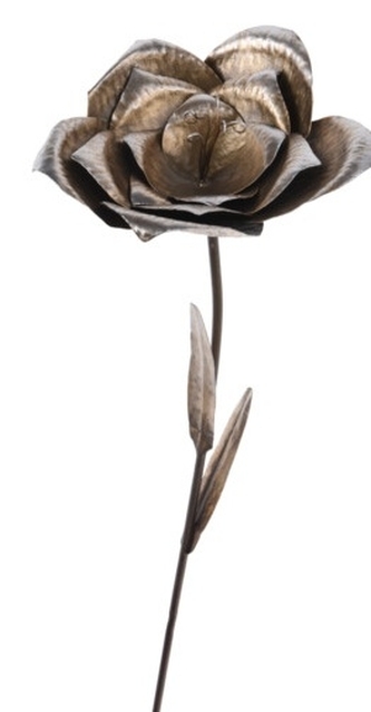 Kovová květina zlatá C