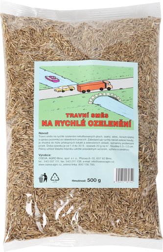 Travní směs - Rychlé ozelenění 500 g Rosteto