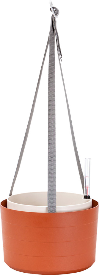 Žardina samozavlažovací trojzávěs Berberis - terakota + slonová kost 26 cm
