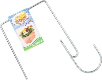 Držák na truhlík balkon - kovový Siestula 5 stříbrný