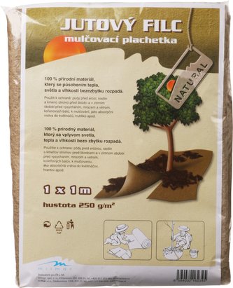 Jutový filc - plachetka 1 x 1 m