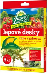 Zdravá zahrada - Lepové desky žluté (5 ks) venkovní