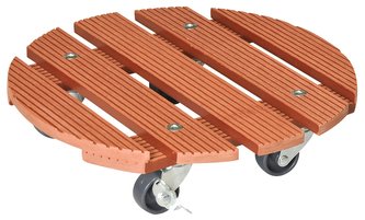 Podložka pod květináč kruhový - WPC tera 29 cm (nosnost 100kg)