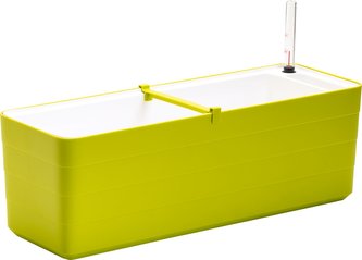 Truhlík samozavlažovací Berberis - zelená + bílá 80 cm