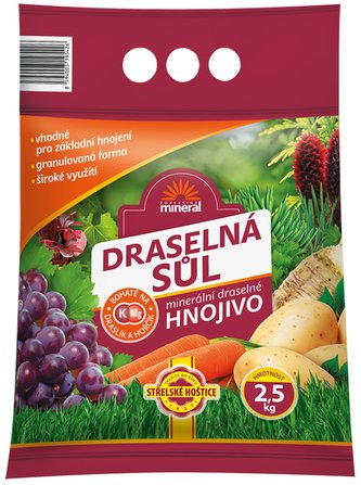 Draselná sůl - 2,5 kg granulovaná