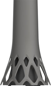 Váza hřbitovní Roseta antracit - se zátěží 1l