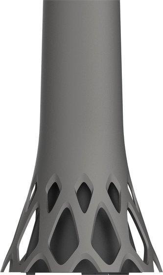 Váza hřbitovní Roseta antracit - se zátěží 1l