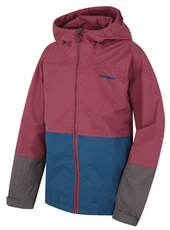 Dětská hardshell bunda Nicker K tm. vínová/tm. modrá - 164