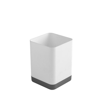 Odkapávač na příbory  10x10x15cm bílá/šedá