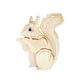 3D Dřevěné puzzle - Veverka