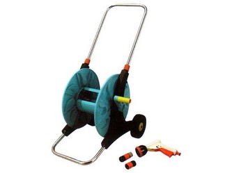 vozík na hadici 60m 1/2" + pistole a spojky