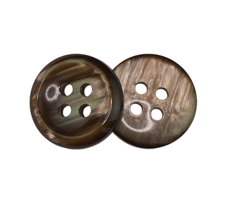 Knoflík - hnědý - prům. 15 mm