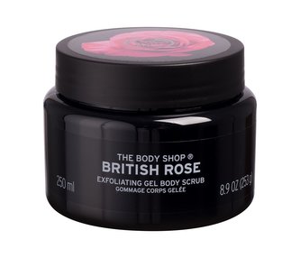 The Body Shop British Rose Tělový peeling Exfoliating Gel Body Scrub 250 ml pro ženy