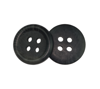 Knoflík - černošedý - prům. 15 mm