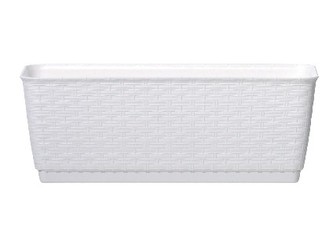 truhlík RATOLLA PW 49,2x17,2x17,4cm BÍ (S449) závěs. s miskou