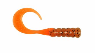 POWERBAIT® RIBBONTAIL GRUBS 8CM PUMPKINSEED/FL ORANGE