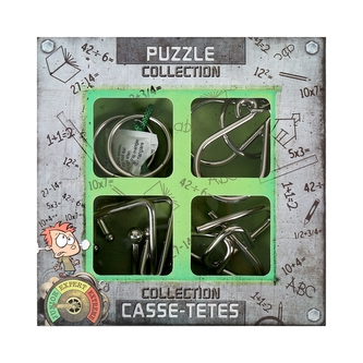 Sada 4 kovových hlavolamů junior