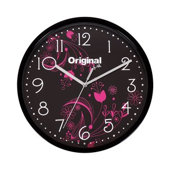 Nástěnné hodiny s květy