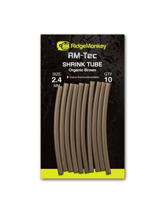 RIDGEMONKEY: Smršťovací hadička RM-Tec Shrink Tube 2,4mm Organic Brown 10ks RIDGEMONKEY: Smršťovací hadička RM-Tec Shrink Tube 2,4mm Organic Brown 10ks