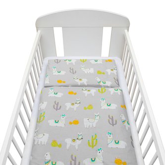 2-dílné ložní povlečení New Baby 90/120 cm lama šedé