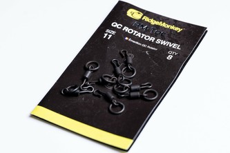 RIDGEMONKEY: Obratlík Quick Change Rotator Swivel Velikost 11 8ks