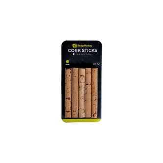 RIDGEMONKEY: Korkové tyčinky Combi Bait Drill Spare Cork Sticks 6mm