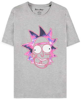 Pánské tričko Rick And Morty: Galaxy Rick (M) šedá bavlna