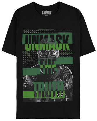 Pánské tričko DC Comics|Batman: Unmask The Truth (L) černá bavlna