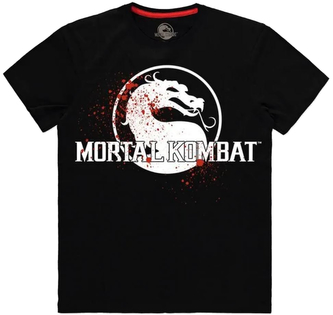 Pánské tričko Mortal Kombat: Finish Him (L) černá bavlna