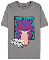 Pánské tričko Pokémon: Gengar (S) šedá bavlna