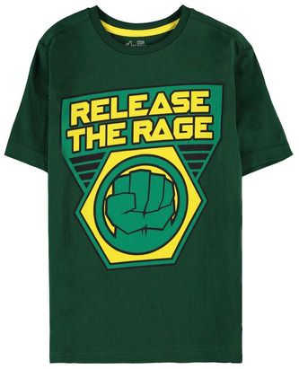 Dětské tričko Marvel|Hulk: Release The Rage (158-164 cm) zelená bavlna